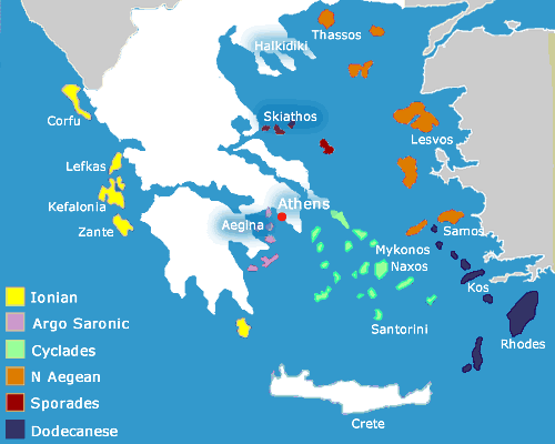 Greek Islands Map
